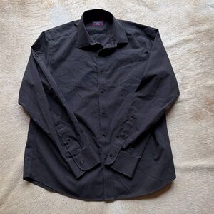 UNTUCKit Men's Black Button-Up Dress Shirt